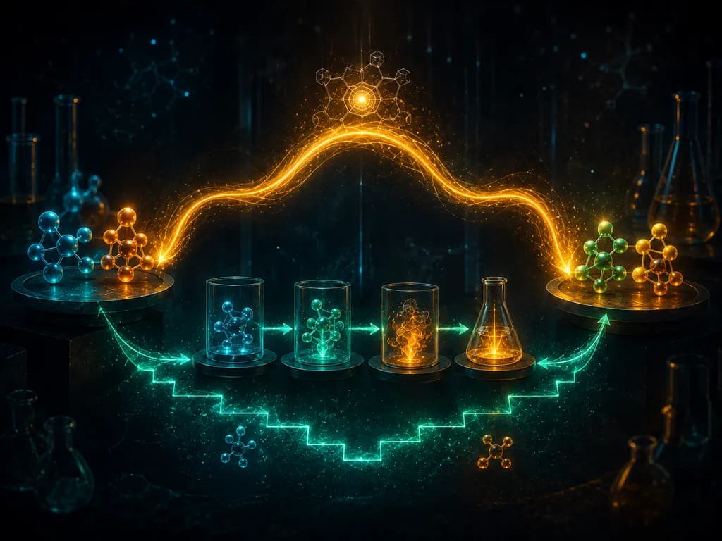 Entalpia reakcji (prawo Hessa) — ilustracja