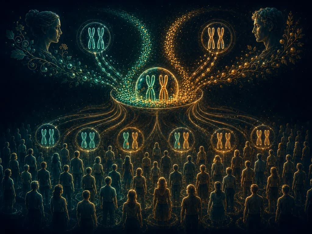 Prawo Hardy’ego-Weinberga — ilustracja
