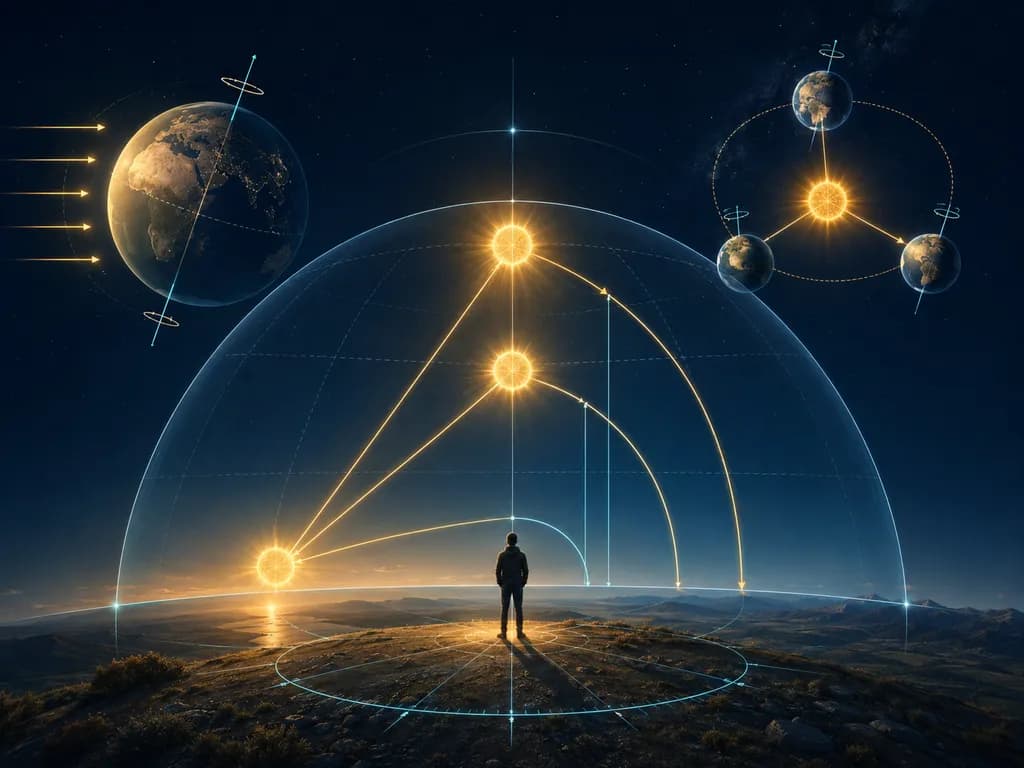 Wysokość górowania Słońca — ilustracja