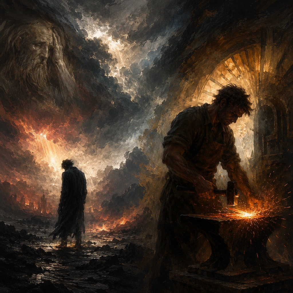 Kasprowicz: Dies irae — ekspresjonizm, bunt, Hiob; Staff: Kowal